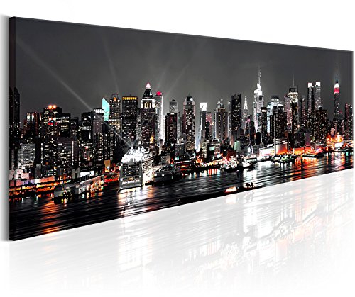 B&D XXL Acrylglasbild New York 135x45 cm 1 Teilig Wandbild auf Acryl Glasbilder Kunstdruck Moderne Acrylglas Platte Wanddekoration Geschenke Heimdekoration Glasbild - City Stadt d-B-0055-k-a