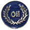 Blue Oi! Anstecker Laurel Skinhead MOD Scooter Rider Metall Emaille