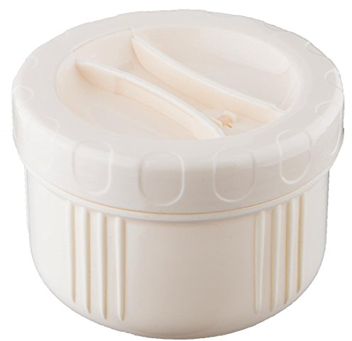 Isosteel VA-PC9683-200 Container 200 ml für 1.5 L Isolierbehälter VA-9683/VA-9683AT, Kunststoff, Creme, 12 x 12 x 5.2 cm