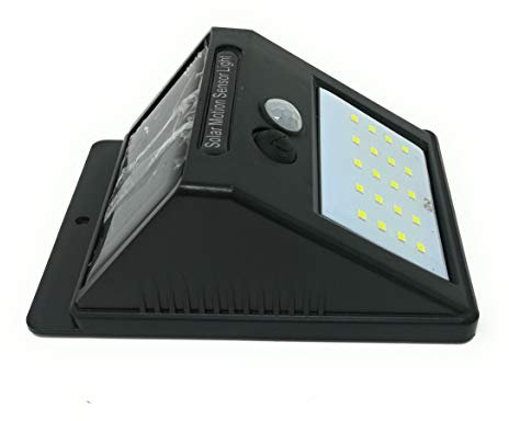 TEMPO DI SALDI Faro da 20 Led con Pannello Solare e Sensore di Movimento Faretto Crepuscolare