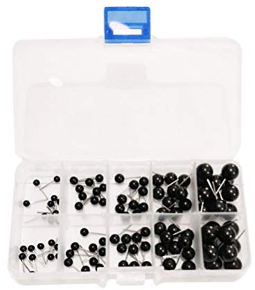 SUPVOX 100 stücke Mini Schwarze Augen Spielzeug Teddy Augen Puppen Puppen für Nadel filzen bären Puppen Locken