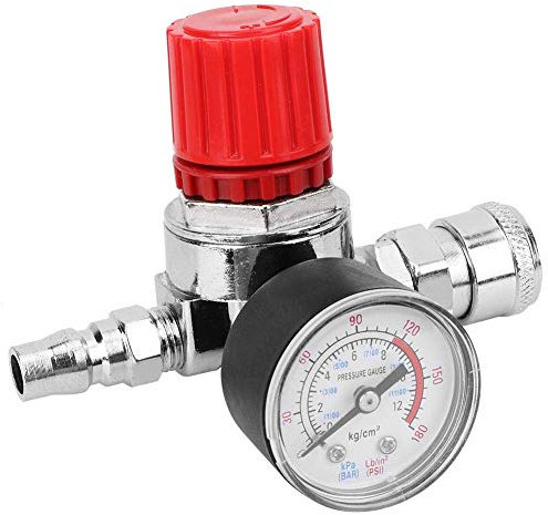 Steuerventil des Druckreglerschalters Zubehör aus Luftkompressor aus Zinklegierung mit Manometer und Stecker/Buchse für Luftrohr