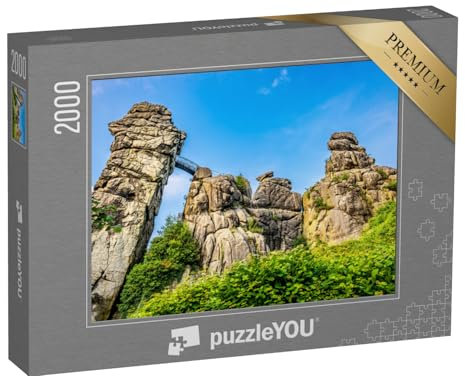 puzzleYOU: Puzzle 2000 Teile „Externsteine im Teutoburger Wald, Deutschland“