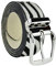 UPGRADE 3STYLE Cintura in vera pelle cavallino (Zebra Nero 40x130)