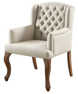 Vente-unique - Sessel mit gerader Rückenlehne 1 Paruna - Leinen - beige