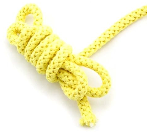 NTS-Nähtechnik 8mm | 5m Kordel | 100% Baumwolle | mit Polyester Kern (hellgelb)