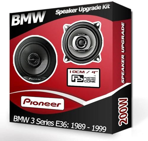 3 Series E36 Speaker upgrade Rear Side Shelf Pioneer car speakers 4 10cm 210W