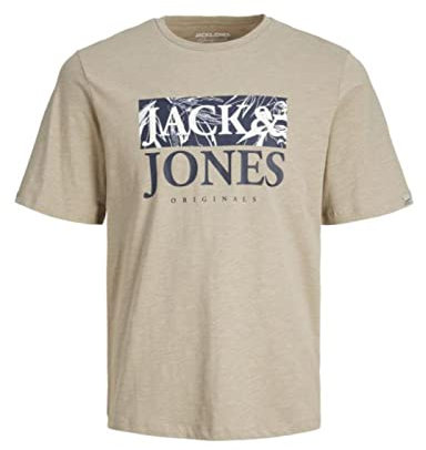 JACK & JONES JUNIOR Boy's JORCRAYON Branding Tee SS Crew Neck JNR T-Shirt, Crockery, 140