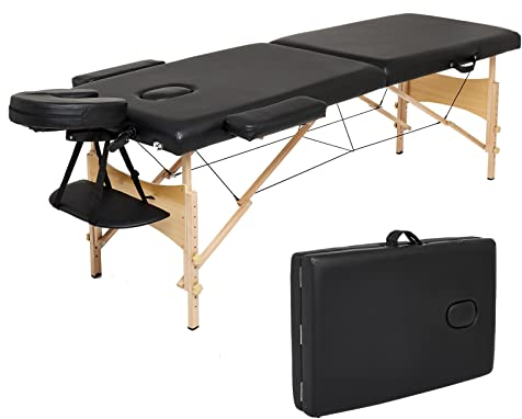 Mondeer Mobile Massageliege, Black, 2 Zonen