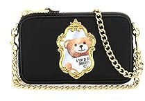 Moschino Couture Mini-Teddy-Tasche aus Nylon, Nero