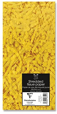 Shredded Tissue Paper 25g Gift Filler Easter Hamper Basket Party Suplier Yellow