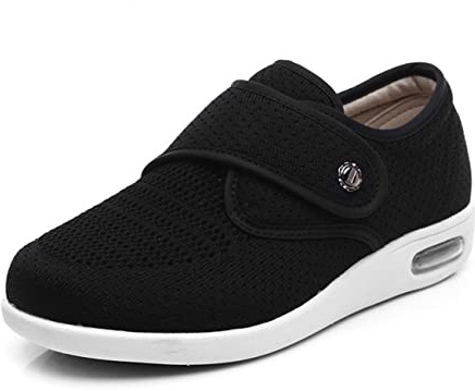 ASRJ Pantoufles larges en mousse à mémoire de forme pour femmes diabétiques, chaussures de marche orthopédiques pour diabétiques, chaussures de marche confortables en plein air