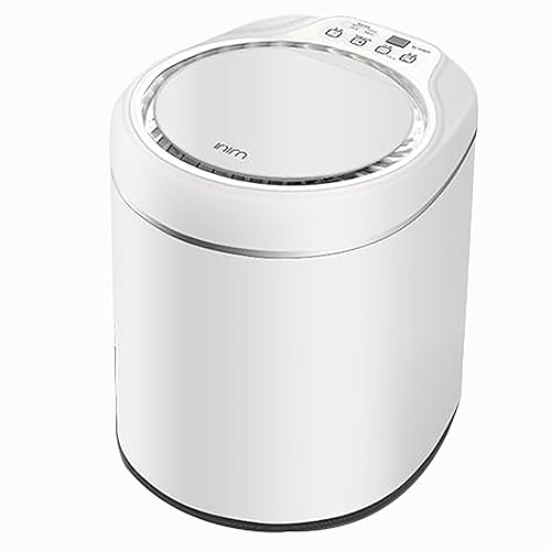 SBCWH Fully Automatic Portable Washing Machine, Mini Foldable Washer and Spin Dryer, Ultrasonic Turbine Wash, for Apartments, Dormitories, Camping, RV, Blue Light (Color : Bianco)