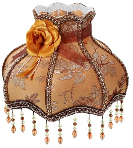 Hemobllo Lampenschirm Retro Kleiner Lampenschirm Leuchte Korb Moderner Fasslampenschirm Vintage Lampenschirme Für Stehlampen Retro Lampenschirm Spitze Kronleuchter Tisch Metall Altmodisch