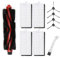 Jegehoyo Kit di accessori per parti di ricambio per Lefant M200 / M201 / M520M / M571 / T700 aspirapolvere robot, 1 spazzola a rullo, 4 filtri HEPA, 4 spazzole laterali, 1 spazzola per la pulizia