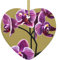 Schöne Orchideen Keramik Herz Anhänger Mit Loch Und Gold Seil Für Weihnachten Neujahr Home Hängen Dekoration