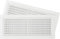 2-Pack 5'' x 12'' Inch / 130 x 300 mm Plastic White - Vent Cover - Rectangular Duct Cover - Air Vent Louver - Protective Screen Mesh - HVAC Ventilation