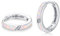 ZIPPICE Opal Ohrringe Damen Kleine Creolen Silber 925 Ohrringe Silber 925 Rosa Opal Schmuck Geschenke für Damen Frauen Ehefrau Mädchen Mama