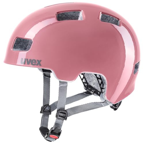 uvex hlmt 4 Kinderfahrradhelm, rosé - Grey, 55-58 cm