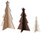 Boltze Home Dekorative Tannenbäume aus Sperrholz Karl, 12-25 cm, 3er-Set, Muster:Model 2