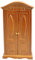 Puppenschrank, Puppengarderobe, 1:12 Simulation Simulation Holz Vintage Doll Closet, 6,3 x 3,3 x 1,5 Miniture House Furniture für Mini Künstliche DIY Dollhouse Accessoires