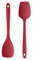 U-Taste Spatule en silicone: cuillère de cuisine sans couture résistante à la chaleur 315 ℃, grattoir antiadhésif et bord flexible pour gratter, remuer, plier, retourner, servir (2 pièces, Rouge)