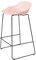 DRINGP Barhocker, moderne, einfache Kunststoff-Barstühle, leichte Hochhocker, Outdoor-Barstühle, kommerzielle Barstühle, Barhocker (Rosa)