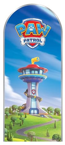 Star Cutouts SC4603 - Telón de fondo con logotipo de la Patrulla Canina, cartón recortado, altura 185 cm, ideal para temática de Paw Patrol, fiestas, cumpleaños y fanáticos, decoración de habitaciones