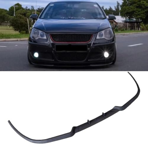 LwwGji Frontspoilerlippe für Auto für VW Polo 9N, Frontspoilerlippe, Frontspoiler,A-Black