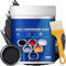 WANWEN Rust Conversion Paint, Weatherproof Rust Converter Paint for Metal, 2-in-1 Rust Remover for Metal Primer, Water-Based, for Metal, Car, Fences, Industrial Equipment (black)