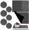 8 er Set Induktionsschutzmatte, Induktionsmatte, rutschfest Induktionsmatte Wärmeisolierte Pad, Schutzmatte Induktionskochfeld, Nduktionskochfeld Abdeckung Für Herd, Schwarz, Abwaschbar(25 * 35cm)