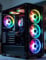 Gaming PC Tower, Intel Core i7, 16GB RAM, GT730 2GB Graphics, 1TB HDD + 256GB SSD, WIFI, Windows 11, Black 6 Fan RGB Case - High Performance Setup