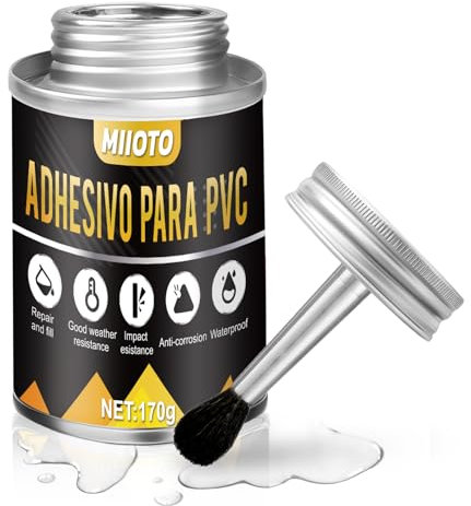 Miioto Colle Neoprene Extra Forte, Colle Neoprene Liquide, Colle Contact, pour Bateaux Pneumatiques, Colle à Chaussures, Bâches de Camion, Colle PVC | Colle Imperméable, Prise Rapide, 170g