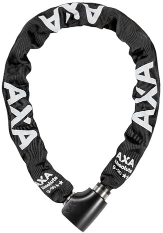 AXA Absolute 9-90 Kettenschloss – Länge 90 cm – Sicherheitsstufe 14 – Stahlglieder 9 mm – Hohe Sicherheit