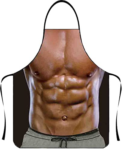 CNNBYYDS Tablier Cuisine Homme Humour Tablier Femme Idée Cadeau Rigolo Original Drole Empêchent la Poussière et l'Huile Sexy Creative Fêtes d'Anniversaire Enterrements Vie Jeune Fille Barbecue