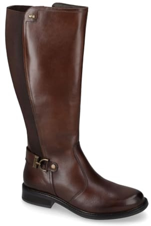 Valleverde 17105 Vitello Marrone Stivali per Donna in pelle con tacco