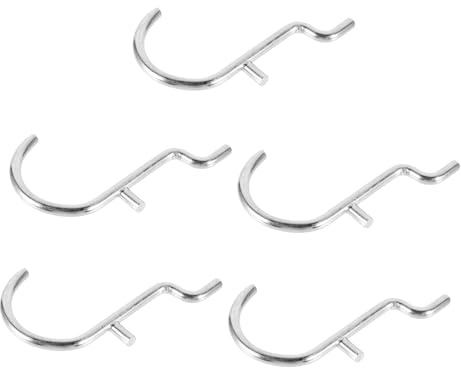 MOTHNUR 5 pezzi Ganci U per Pannelli Forati Ganci Appendere Pesanti in Metallo Organizzatore Parete per Garage Cucina e Officina Supporto Sicuro e Salvaspazio