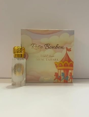 Musc Tahara Rose Bonbon – Gulf Fragrance Cremiges Parfümöl, ohne Alkohol, 12 ml, süßer und blumiger Duft, langer Halt, einfache Anwendung