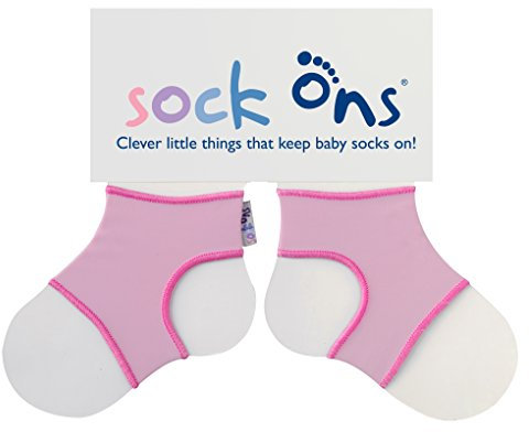 Sock Ons Kluge kleine Dinge, die Babysocken halten! 0-6 Monate (Rose)