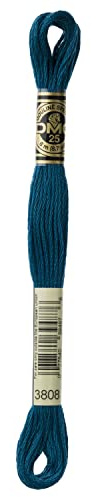 DMC 6-Strand Embroidery Cotton Floss, Ultra Very Dark Turquoise