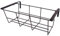 Fioriera da balcone, Fioriera da esterno in ferro stile battuto, Fioriera da balcone regolabile, Rettangolare, 40 cm, Dimensioni 44 cm x 24 cm x 17cm h, Portavaso da balcone, muretto, Made in Italy.
