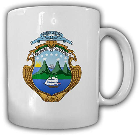 Costa Rica Wappen Emblem República de Costa Rica - Tasse Becher #13456