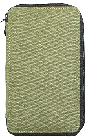 Speedball Art Products 253240 Pencil Case for 24 Pencils Olive Green Linen