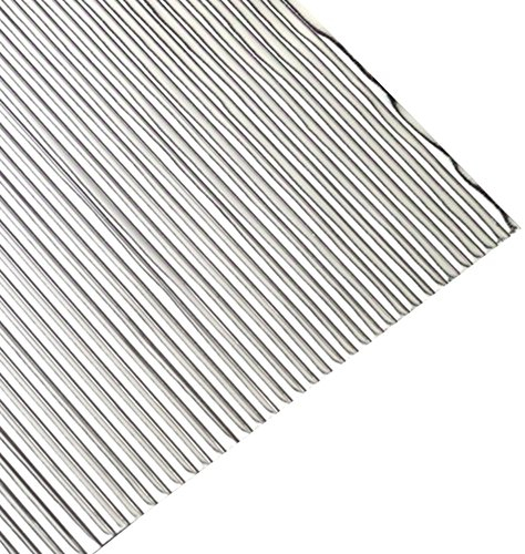 Efco und flach Wachs Streifen, Silber Brilliant, 200 x 1 mm, 30-TLG.
