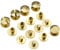 10 set di cinghie artigianali in pelle piatte 4/6/8 x 4,5 mm, con viti in ottone e rivetti con perno a testa., 4 mm