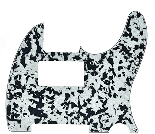 KAISH Schlagbrett für Fender Telecaster, Schwarz / Weiß Achat