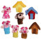 8pcs Marionetas Títeres de Dedos Cuento de Hadas de Tres Cerditos para Canción Infantil