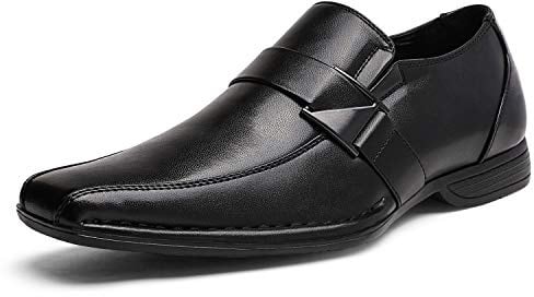 Bruno Marc Men's Slip-on Loafers Shoes | Classic Square Toe Formal Business Office Wedding Party Church Prom Graduation