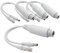 ANVISION 4-Pack 12V Waterproof PoE Splitter, IEEE 802.3af Compliant for IP Camera AP Voip Phone and more, White