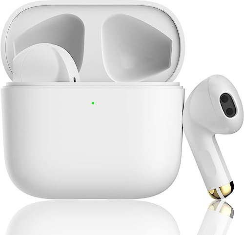 Air Buds Pods Cuffie Bluetooth,Auricolari Bluetooth 5.3,in ear Auricolare senza fili con HD HiFi Stereo Microfoni e Controllo Touch,ipx7 Impermeabili,Cuffiette per IOS/Android/Air Pods/Samsung/Huawei